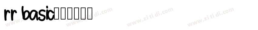 rr basic07字体转换